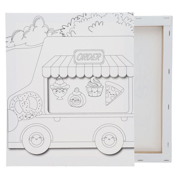 ICON 250x300mm COLOUR MY CANVAS - FOOD TRUCK - Image 4