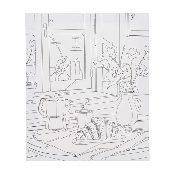 ICON 250x300mm COLOUR MY CANVAS - BREAKFAST CLUB