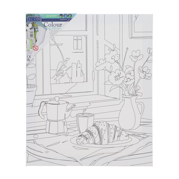 ICON 250x300mm COLOUR MY CANVAS - BREAKFAST CLUB - Image 3