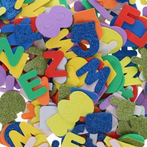 CRAFTY BITZ SQUISHY FOAM STICKERS - LETTERS & NUMBERS