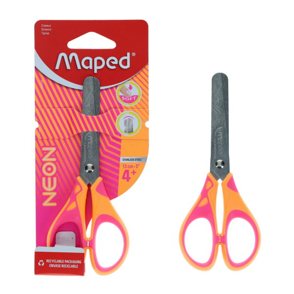 MAPED ESSENTIALS 13CM SCISSORS - NEON - Image 4