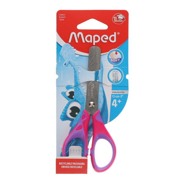 MAPED ESSENTIALS 13cm/5" SOFT GRIP SCISSORS - 3 ASST. - Image 2