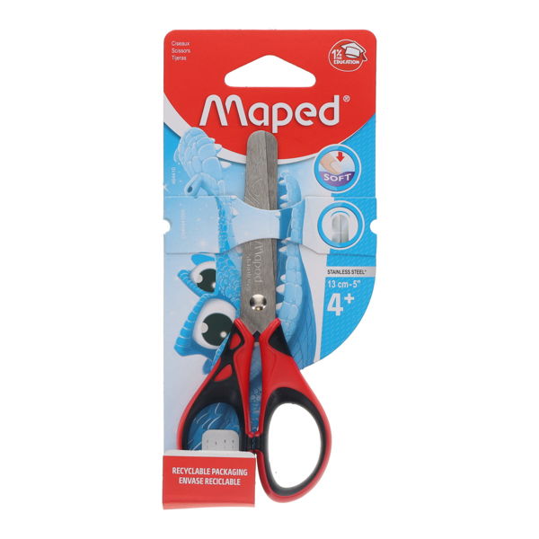 MAPED ESSENTIALS 13cm/5" SOFT GRIP SCISSORS - 3 ASST. - Image 3
