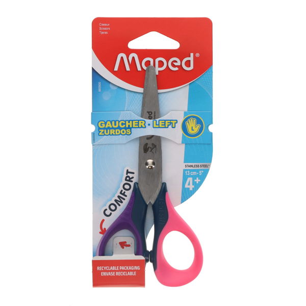 MAPED SENSOFT 13cm/5" LEFT HANDED SCISSORS - ASST
