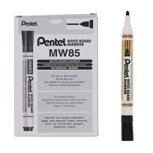 PENTEL MW85 WHITEBOARD MARKER BULLET POINT - BLACK