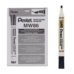 PENTEL MW86 WHITEBOARD MARKER CHISEL POINT - BLACK
