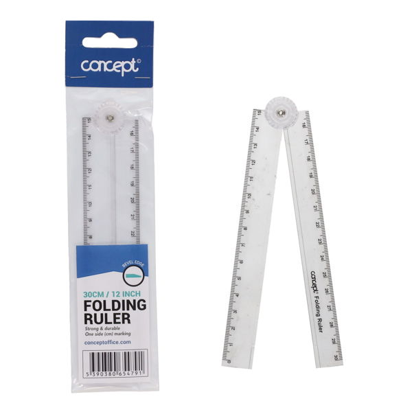 CONCEPT 30CM FOLDING RULER
