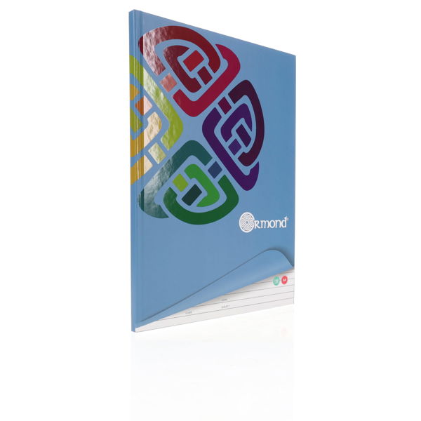 ORMOND A4 160PG HARDBACK NOTEBOOK - 5 ASST.