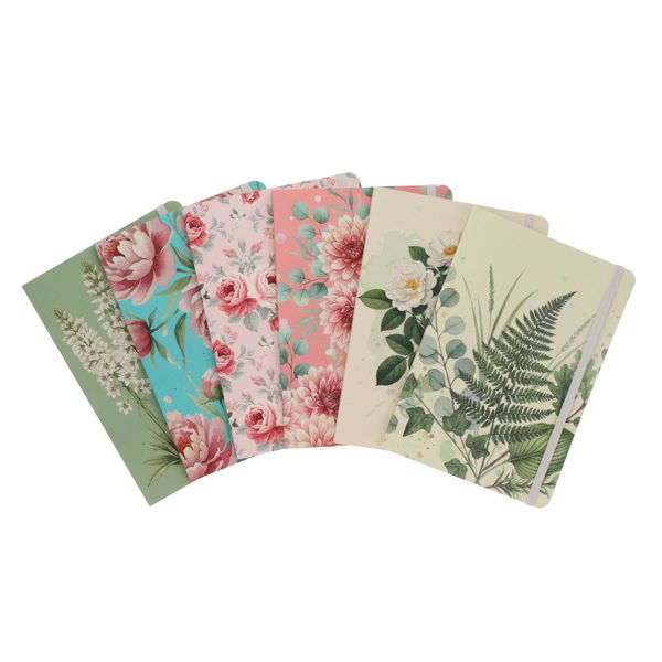 I LOVE STATIONERY A5 80pg BOTANICAL JOURNALS CDU - 6 ASST WILD FLOWERS - Image 3