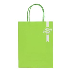 PREMTO KRAFT PAPER BAG 18X8X24CM - CATERPILLAR GREEN