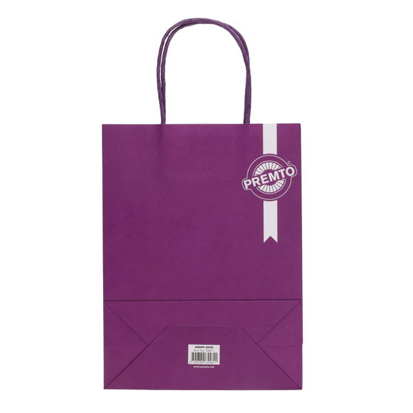 PREMTO KRAFT PAPER BAG 18X8X24CM - GRAPE JUICE - Image 2