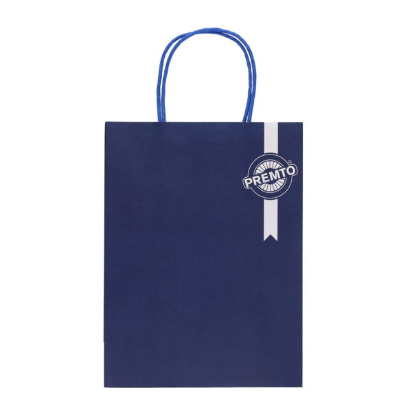PREMTO KRAFT PAPER BAG 18X8X24CM - ADMIRAL BLUE