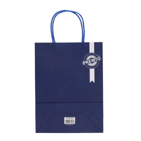 PREMTO KRAFT PAPER BAG 18X8X24CM - ADMIRAL BLUE - Image 2