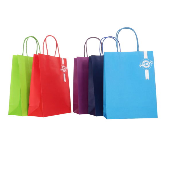 PREMTO KRAFT PAPER BAG 18X8X24CM - ADMIRAL BLUE - Image 3