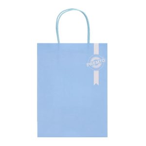 PREMTO KRAFT PAPER BAG 18X8X24CM - CORNFLOWER BLUE