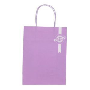 PREMTO KRAFT PAPER BAG 18X8X24CM - WILD ORCHID