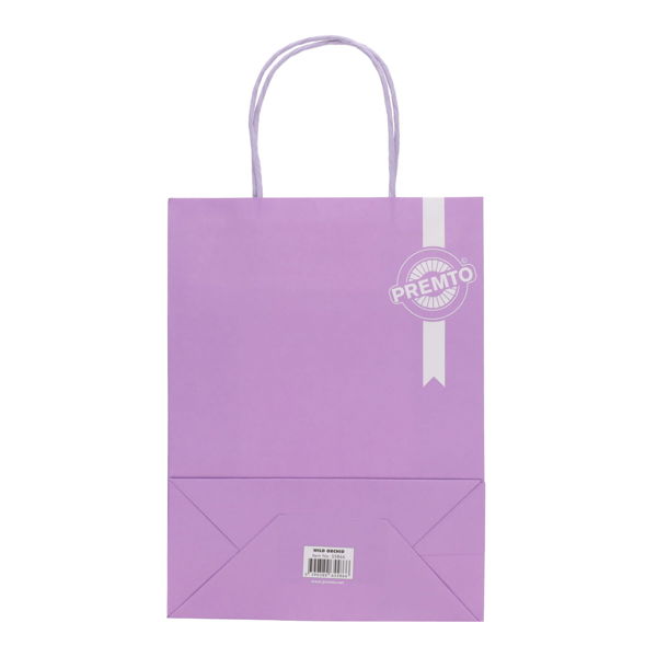 PREMTO KRAFT PAPER BAG 18X8X24CM - WILD ORCHID - Image 2