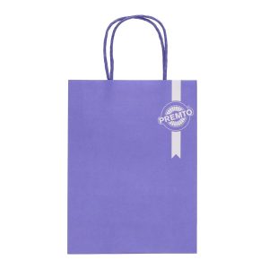 PREMTO KRAFT PAPER BAG 18X8X24CM - HEATHER HAZE