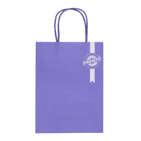 PREMTO KRAFT PAPER BAG 18X8X24CM - HEATHER HAZE