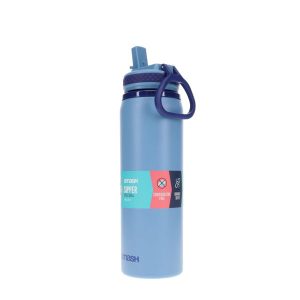 SMASH 700ml STEEL SHELL BOTTLE - STEEL BLUE CDU