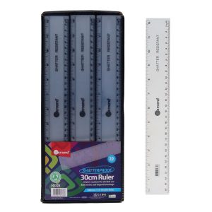 STUDENT SOLUTIONS 12"/30cm SHATTERPROOF RULER CDU