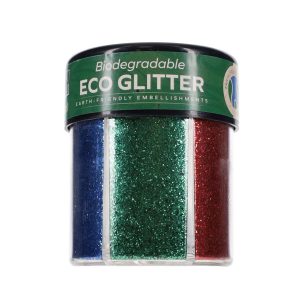 ICON CRAFT BIODEGRADABLE ECO GLITTER 6x80g - 6 COLOURS