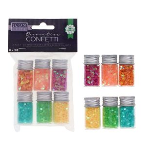 ICON CRAFT DECORATIVE CONFETTI 6x5g