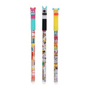 WORLD OF COLOUR CUTIE CRITTERS ERASABLE PENS CDU - 3 ASST.