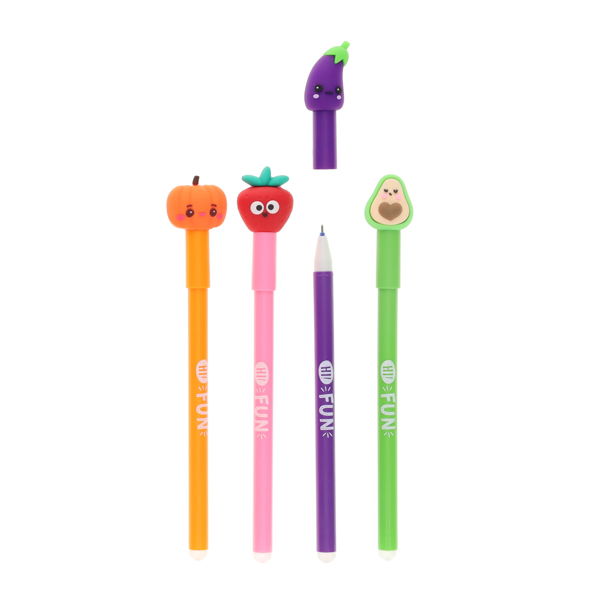WORLD OF COLOUR PKT.4 FRUITY CRITTER ERASABLE PENS - Image 3