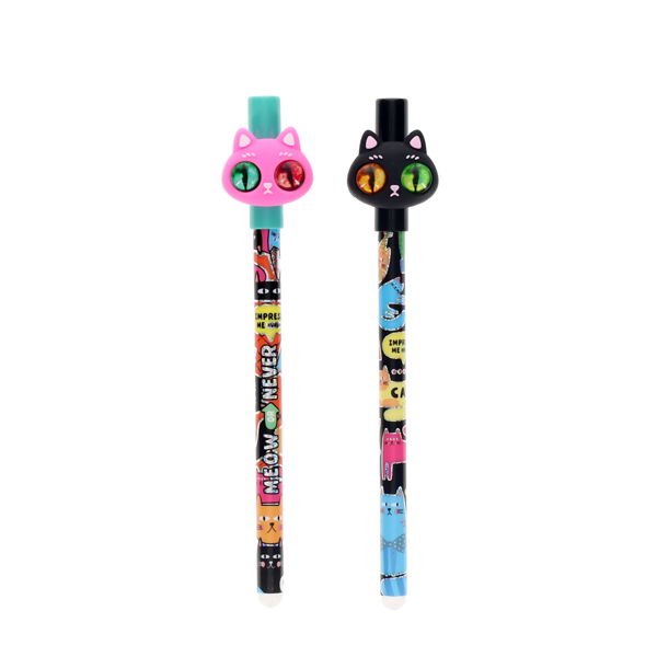 WORLD OF COLOUR PKT.2 CRITTER CATS ERASABLE PENS - Image 4