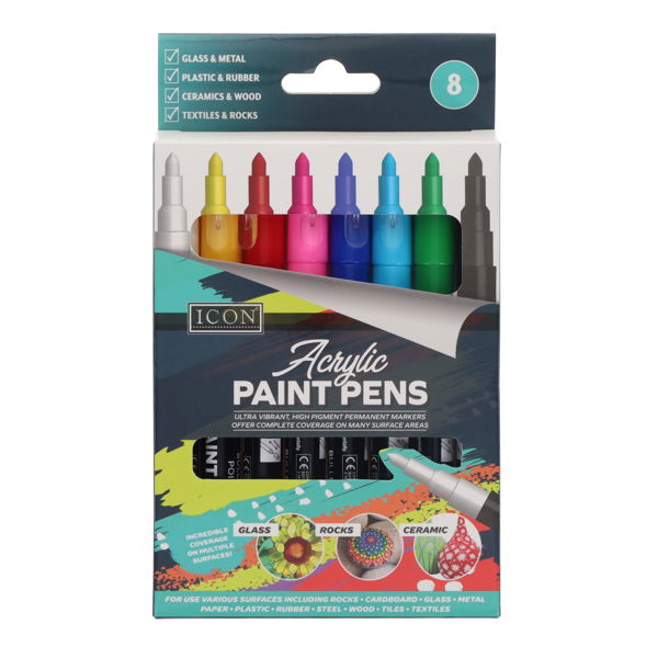 ICON PKT.8 ACRYLIC PAINT PENS