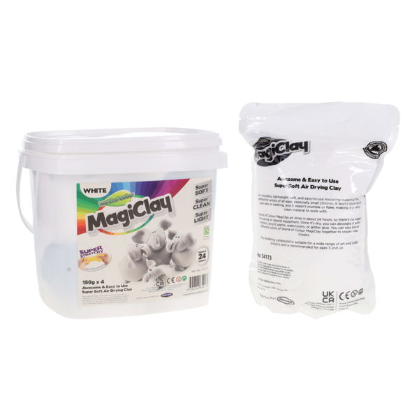 WORLD OF COLOUR 150g WHITE MAGICLAY - Image 4