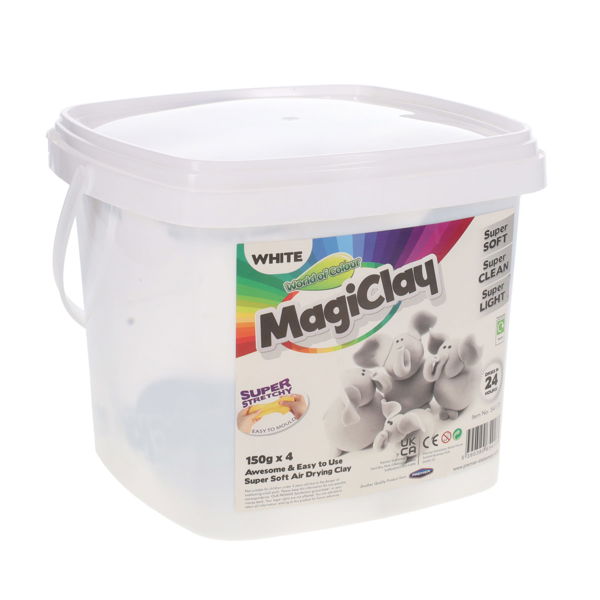 WORLD OF COLOUR 150g WHITE MAGICLAY - Image 2