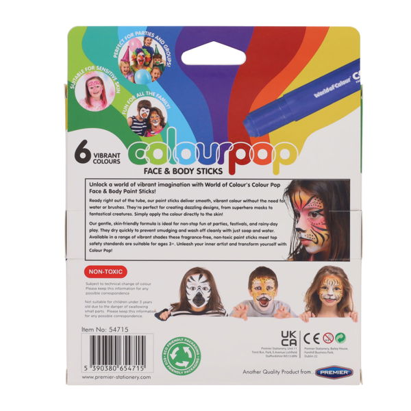 WORLD OF COLOUR COLOURPOP FACE AND BODY STICKS - ASST - Image 3