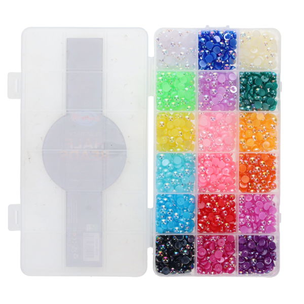 CRAFTY BITZ FLAT BACK HALF BEADS - Image 2