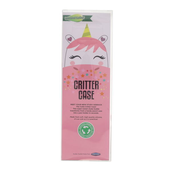 WORLD OF COLOUR CRITTER PENCIL CASE - UNICORN - Image 3