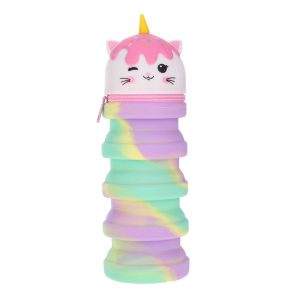 WORLD OF COLOUR EXPANDING CRITTER PENCIL CASE - CUPCAKE CAT