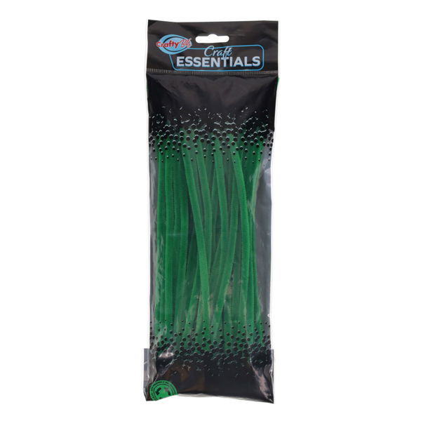 CRAFTY BITZ PKT.50 12"" PIPE CLEANERS - GREEN - Image 2