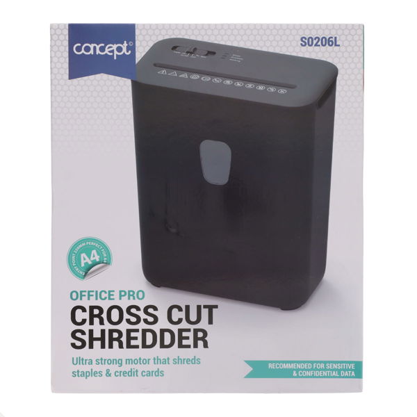 CONCEPT OFFICE PRO CROSS CUT SHREDDER - S0206L - Image 3