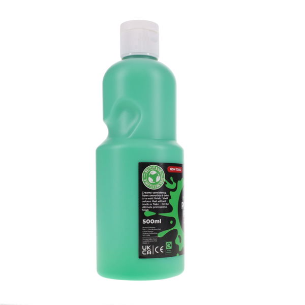 WORLD OF COLOUR POSTER PAINT 500ml - EMERALD GREEN - Image 2