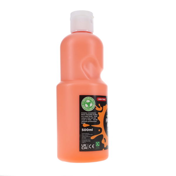 WORLD OF COLOUR POSTER PAINT 500ml - ORANGE - Image 2