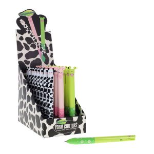 WORLD OF COLOUR 2 COLOUR CLICK PEN - FARM CRITTERS 3 ASST. CDU