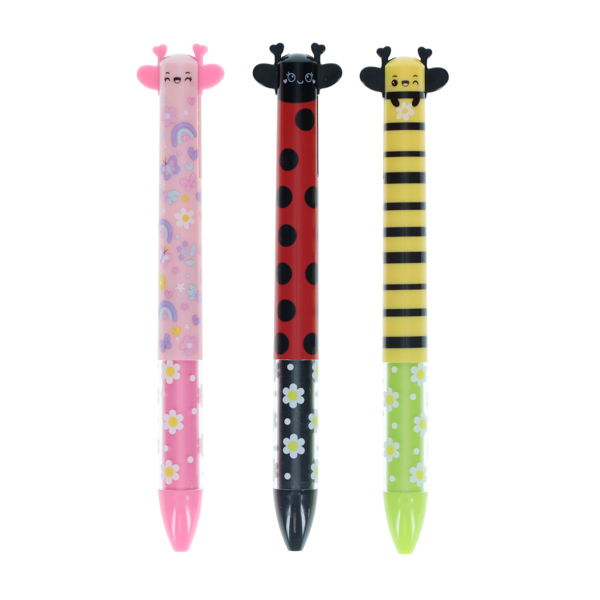 WORLD OF COLOUR 2 COLOUR CLICK PEN - FLYING CRITTERS 3 ASST. CDU - Image 2