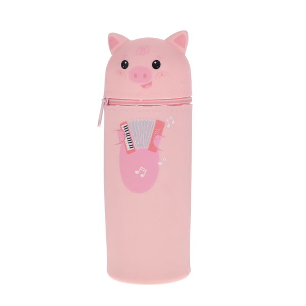 WORLD OF COLOUR CRITTER PENCIL CASE - PIGGY