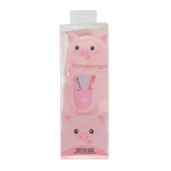 WORLD OF COLOUR CRITTER PENCIL CASE - PIGGY - Image 2