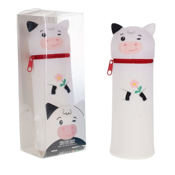 WORLD OF COLOUR CRITTER PENCIL CASE - COW - Image 4