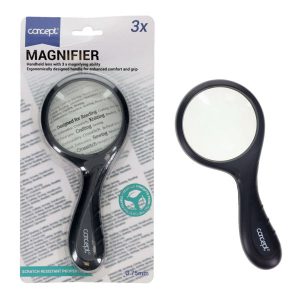 CONCEPT 75mm MAGNIFIER GLASS - 3x