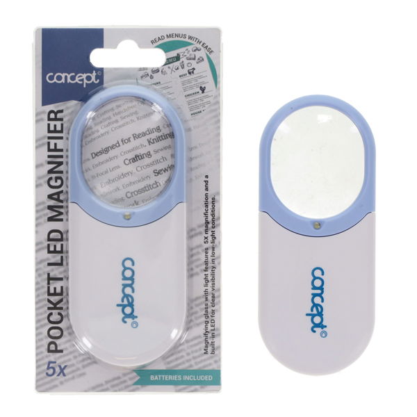 CONCEPT POCKET LED 5x MAGNIFIER