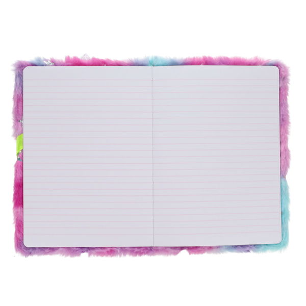 I LOVE STATIONERY A5 128pg FURRY FRIENDS NOTEBOOK - STRAWBERRY SPARKLES