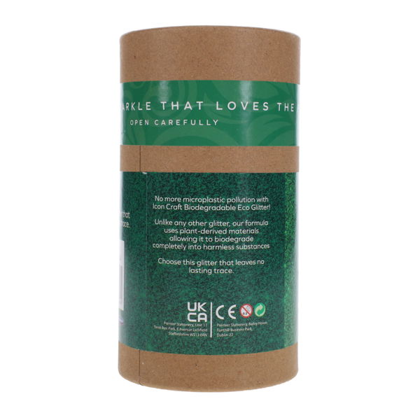 ICON CRAFT 200G BIODEGRADABLE ECO GLITTER - GREEN